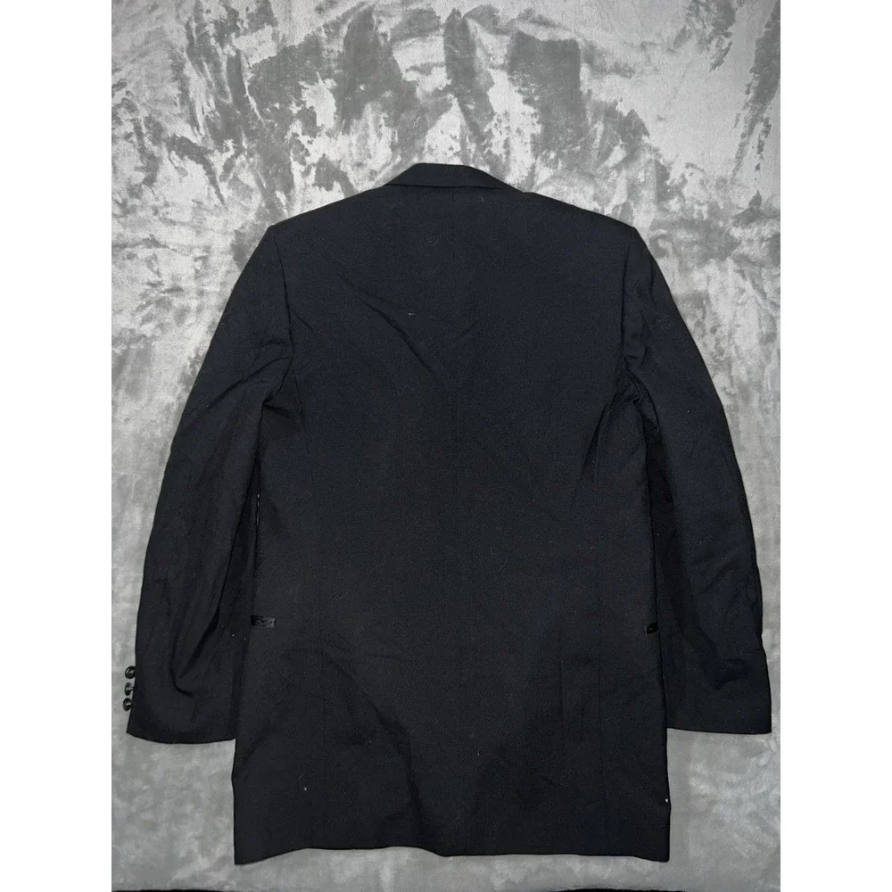 Vintage Christian Dior Tuxedo Blazer Size 40S Lined Black Jazz Academia Preppy
